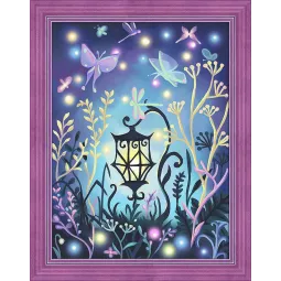 (Eingestellt) Diamond Painting Kit Mysteriöse Lampe 40х30 cm AZ-1612