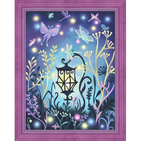 (Eingestellt) Diamond Painting Kit Mysteriöse Lampe 40х30 cm AZ-1612