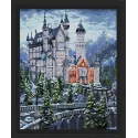 Diamant-Malerei-Set Schloss 50 x 40 cm AZ-1615