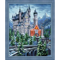 Deimantų tapybos rinkinys Castle 50х40 cm AZ-1615