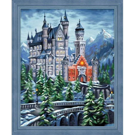 Diamant-Malerei-Set Schloss 50 x 40 cm AZ-1615