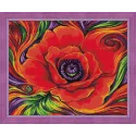 (Discontinued) Diamond painting kit Poppie 50х40cm AZ-1616