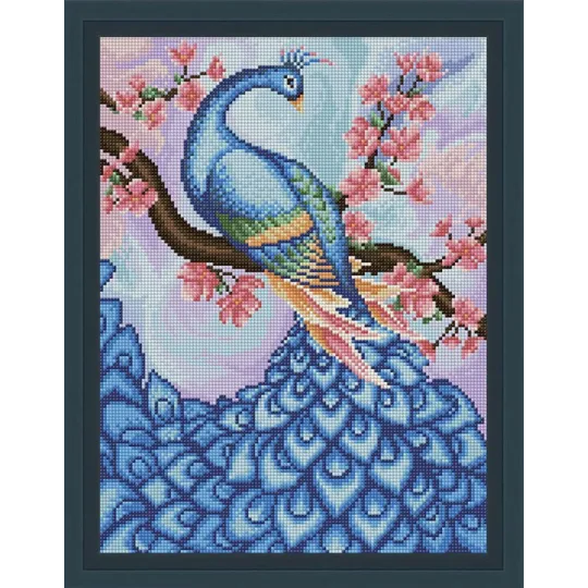 Diamant-Malset Sakura & Pfau 40x30 cm AZ-1624