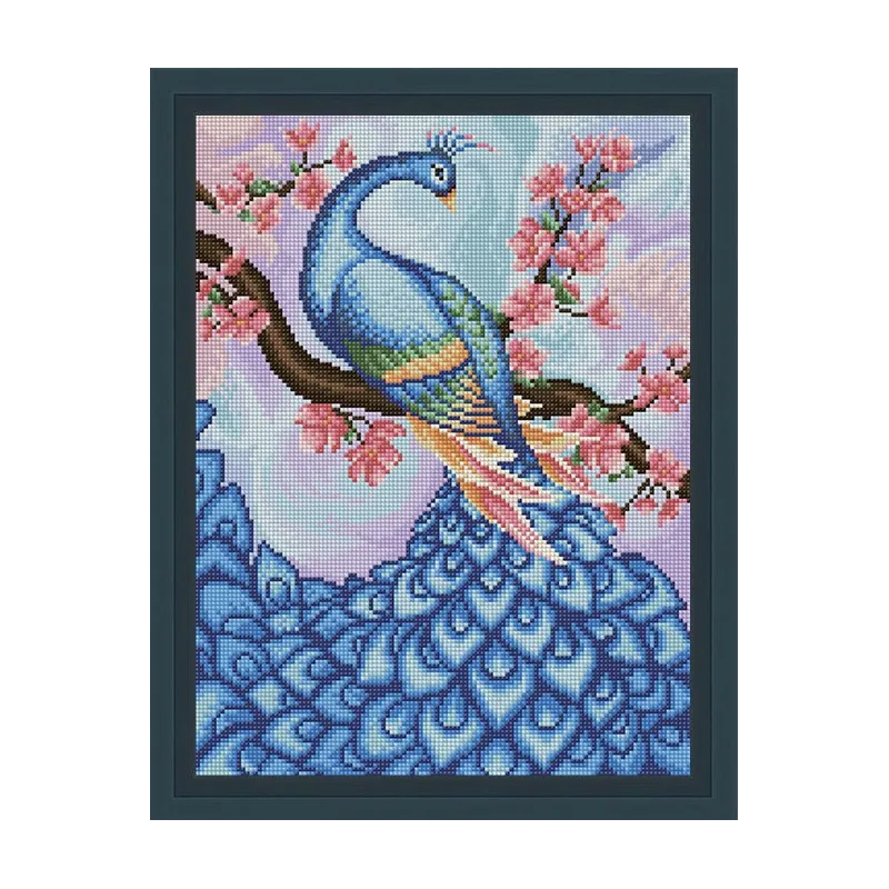 Diamant-Malset Sakura & Pfau 40x30 cm AZ-1624