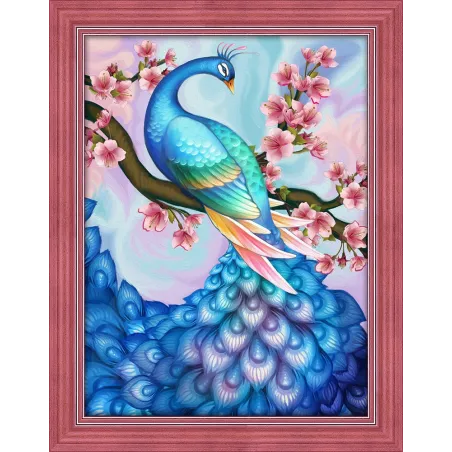 Diamant-Malset Sakura & Pfau 40x30 cm AZ-1624