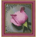 IŠPARDAVIMAS (nebegaminamas) Deimantinio dažymo rinkinys Pink Rose 22х24 cm AZ-17