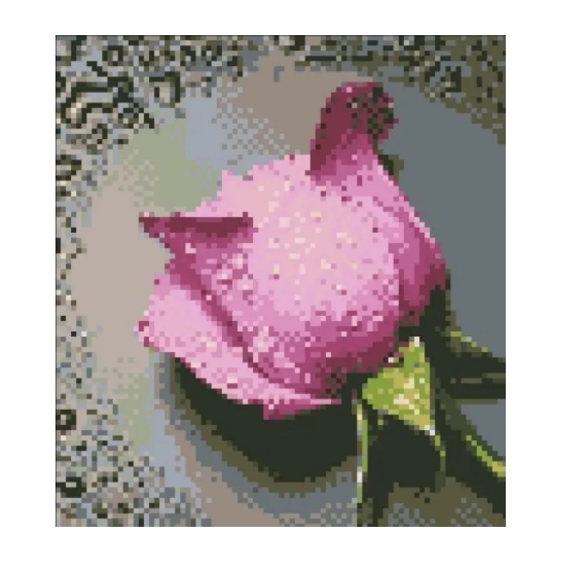 IŠPARDAVIMAS (nebegaminamas) Deimantinio dažymo rinkinys Pink Rose 22х24 cm AZ-17