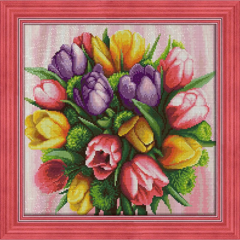 Bouquet de tulipes 40x40 cm AZ-1705