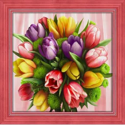 Bouquet de tulipes 40x40 cm AZ-1705