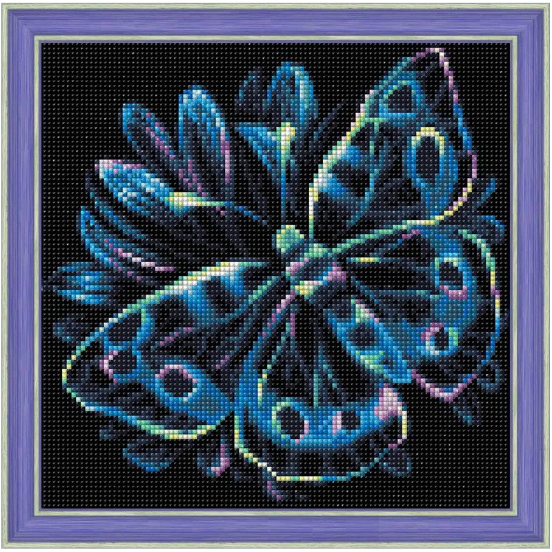 Neon Butterfly 25x25 cm AZ-1713
