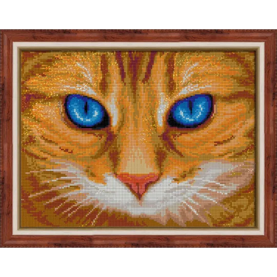 Blauäugige Katze 40x30 cm AZ-1716