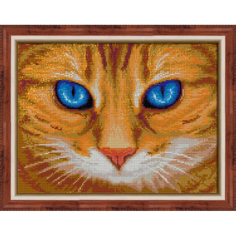 Blauäugige Katze 40x30 cm AZ-1716