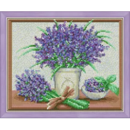 (Discontinued) Diamond Painting Kit Fresh Lavender 30х24 cm AZ-1452