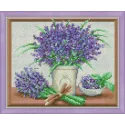 (Eingestellt) Diamond Painting Kit Frischer Lavendel 30х24 cm AZ-1452