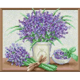 (Eingestellt) Diamond Painting Kit Frischer Lavendel 30х24 cm AZ-1452
