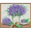 (Eingestellt) Diamond Painting Kit Frischer Lavendel 30х24 cm AZ-1452