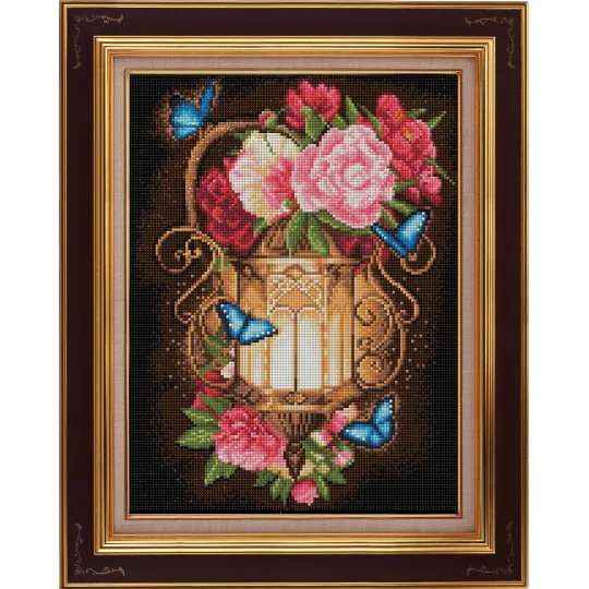 Lanterne et Pivoines 30x40 cm AZ-1720