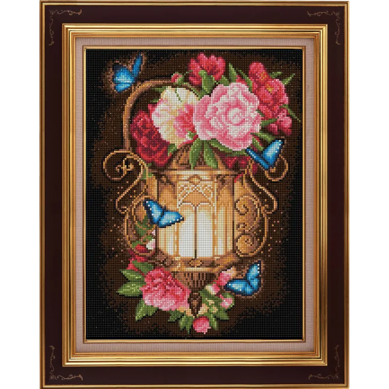 Lanterne et Pivoines 30x40 cm AZ-1720