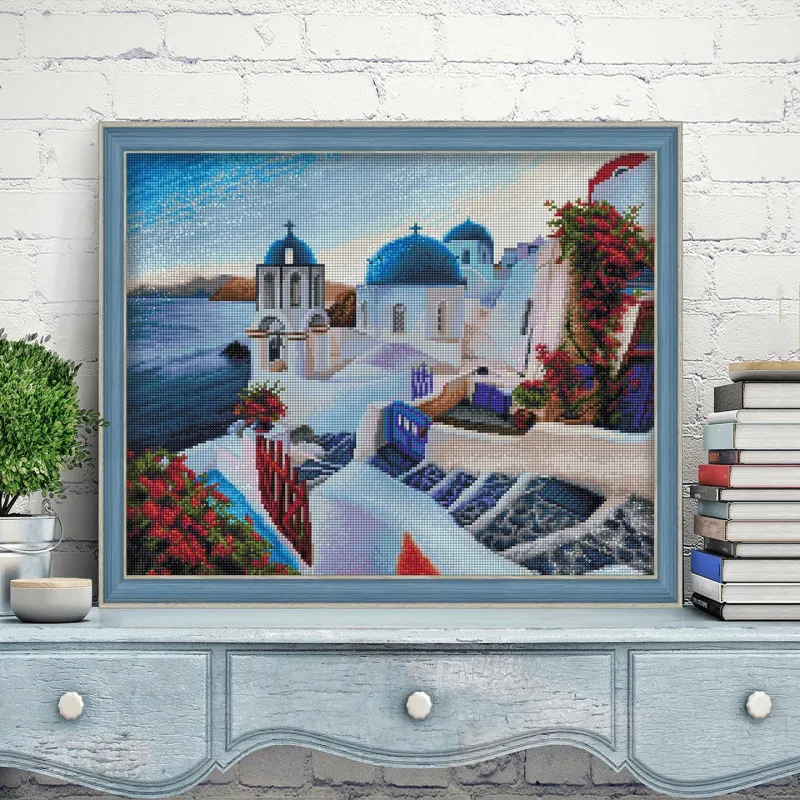 Santorini-Abend 50x40 cm AZ-1803