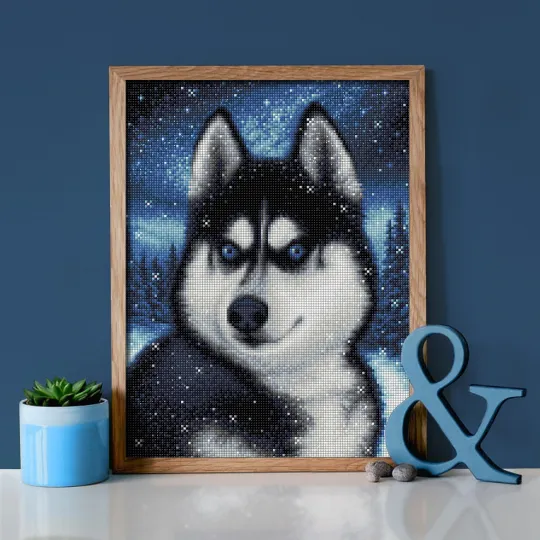 Schneehusky 30x40 cm AZ-1804