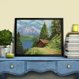 Mountain Hut 50x40 cm AZ-1805