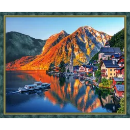 Alpen Sonnenuntergang 50x40 cm AZ-1806