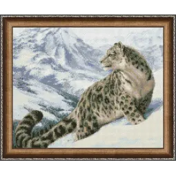 Kit de peinture diamant léopard des neiges 50x40 cm AZ-1520