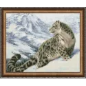 Картина Стразами Снежный Барс AZ-1520