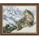 Kit de peinture diamant léopard des neiges 50x40 cm AZ-1520
