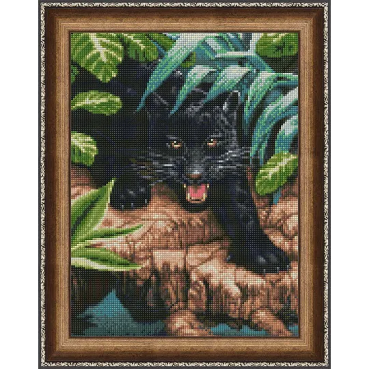 (Eingestellt) Diamond Painting Kit Black Panther AZ-1522