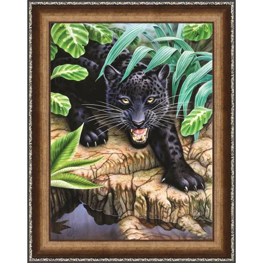 (Discontinued) Diamond Painting Kit Black Panther AZ-1522