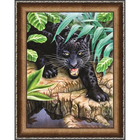 (Discontinued) Diamond Painting Kit Black Panther AZ-1522