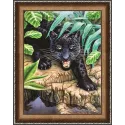 (Discontinued) Diamond Painting Kit Black Panther AZ-1522