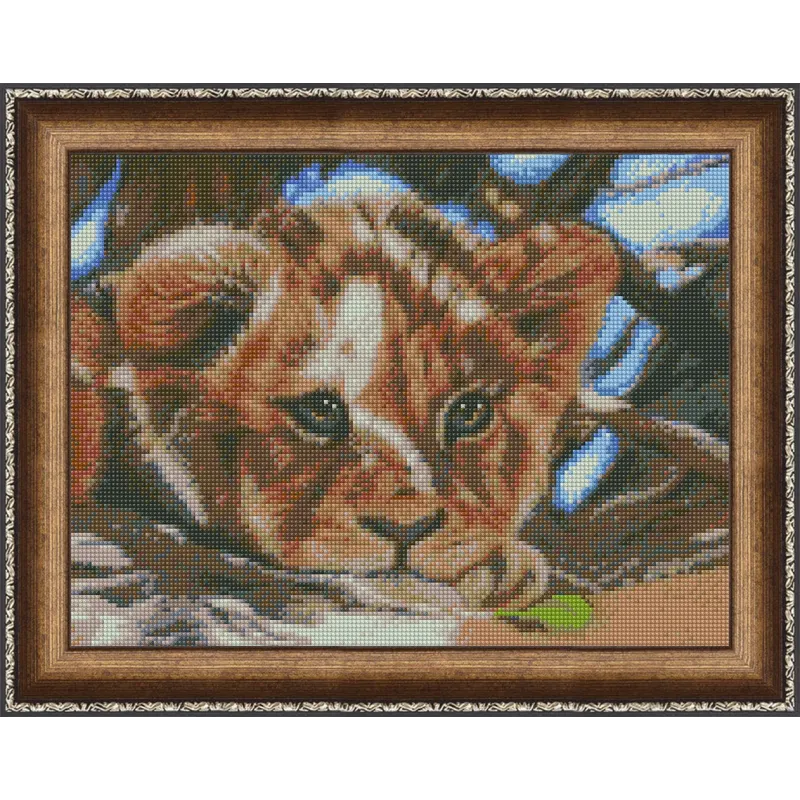 Kit de peinture diamant Petit Lion 40х30 cm AZ-1524