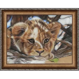 Kit de peinture au diamant Petit Lion 40х30 cm AZ-1524
