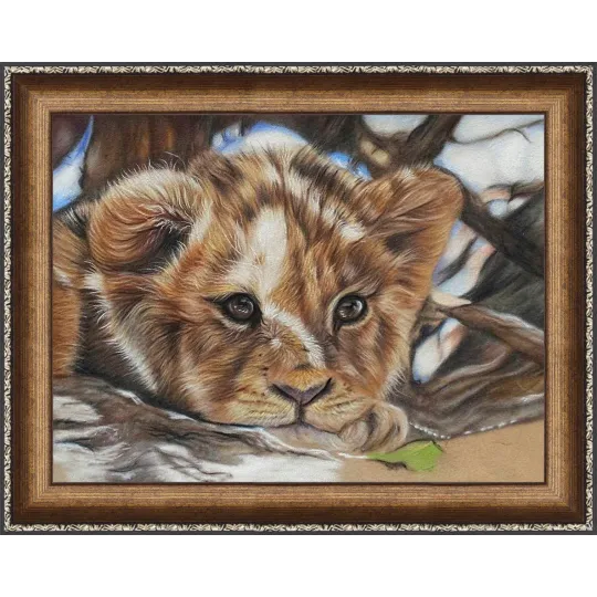 Kit de peinture au diamant Petit Lion 40х30 cm AZ-1524