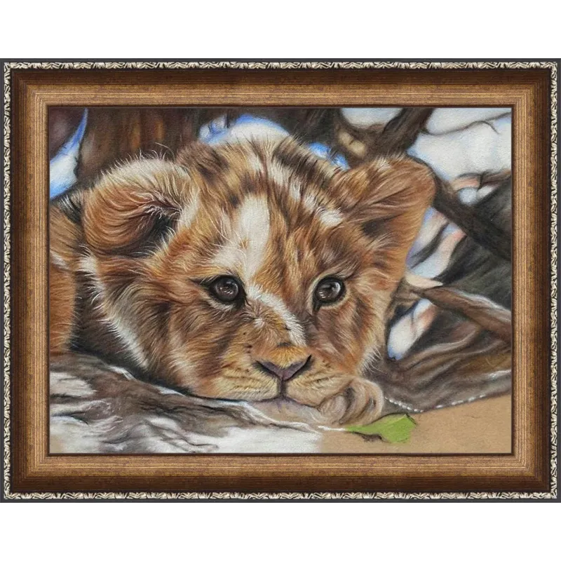Kit de peinture au diamant Petit Lion 40х30 cm AZ-1524
