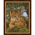 Diamant-Malerei-Set, kleiner Luchs, 30 x 40 cm AZ-1525