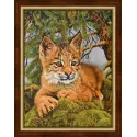 Diamant-Malerei-Set, kleiner Luchs, 30 x 40 cm AZ-1525