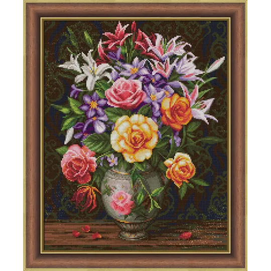 Rosen und Flieder 40x50 cm AZ-1744