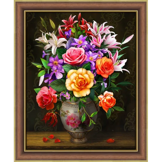 Roses and Lilacs 40x50 cm AZ-1744