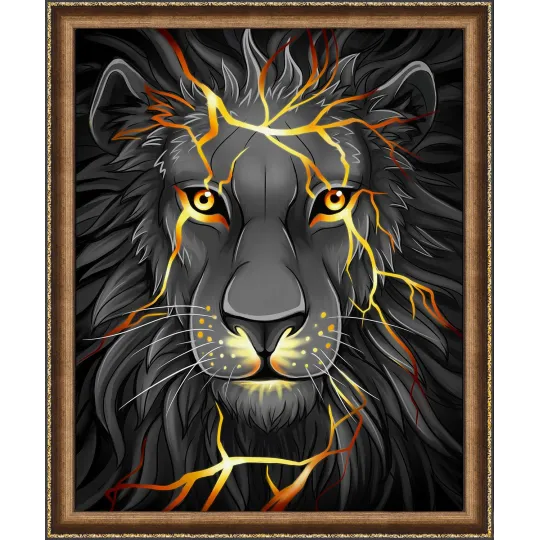 Lion de lave 40x50 cm AZ-1745