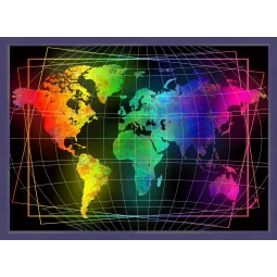 World Map 70x50 cm AZ-1747