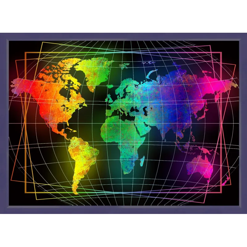 World Map 70x50 cm AZ-1747