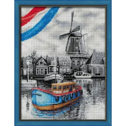 Niederländischer Fluss 30x40 cm AZ-1749