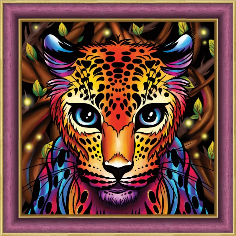 Vaivorykštinis leopardas 30x30 cm AZ-1752