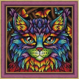 Vaivorykštės katė 30x30 cm AZ-1753