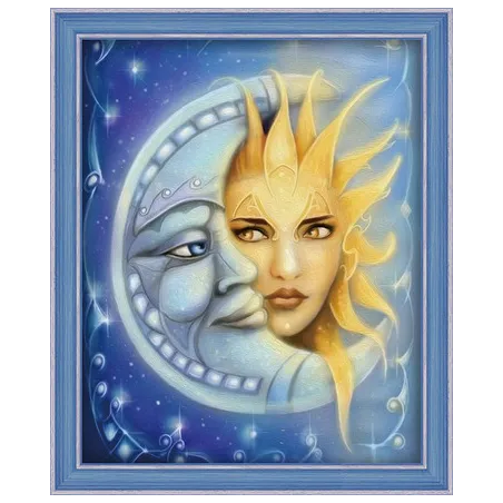 Kit de peinture diamant La lune 40х50 cm AZ-1551