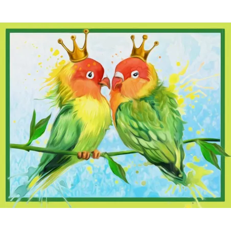 Diamond Painting Set Unzertrennliche 30x24 cm AZ-1471