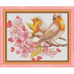 (Arrêté) Kit de peinture diamant Chanson d'amour 24х30 AZ-1473